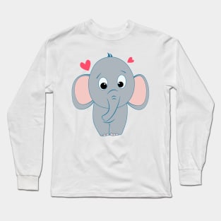 Cute little elephant Long Sleeve T-Shirt